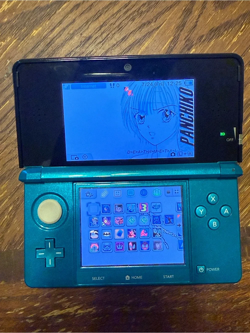 Nintendo Blue Handheld 3DS with Stylus